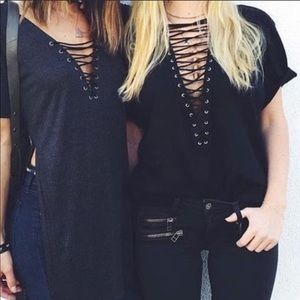 LF LACE UP SHIRT (EMMA&SAM)